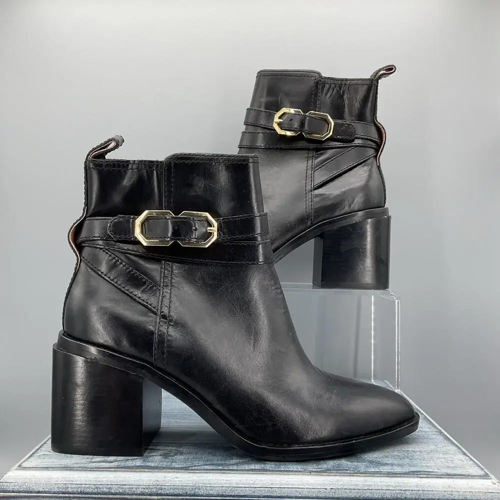 NEW Louise Et Cie Women’s Uzma Ankle Boots Black Size 7M